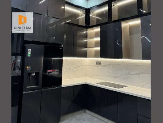Tủ bếp nhôm ocen luxury