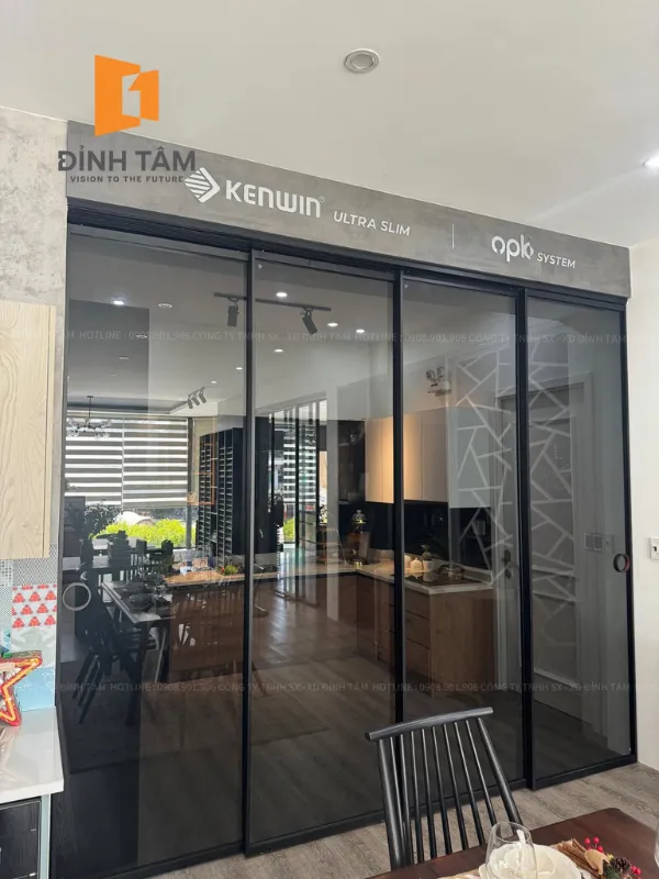 Cửa nhôm ngăn các không gian, hứng trọn ánh sáng