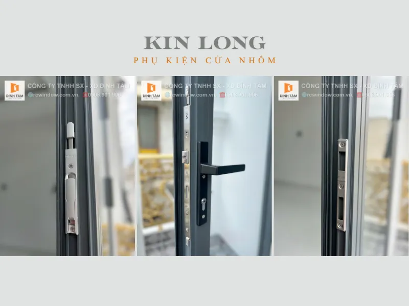 Phụ kiện khóa cửa nhôm KIN LONG